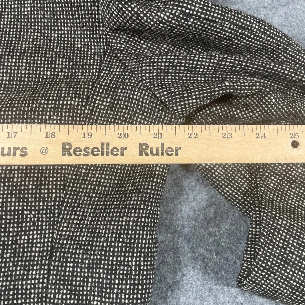 Rubin Blazer Mens 42 Gray Single Breasted Twill Pockets Lined Heavy Wool Wedding